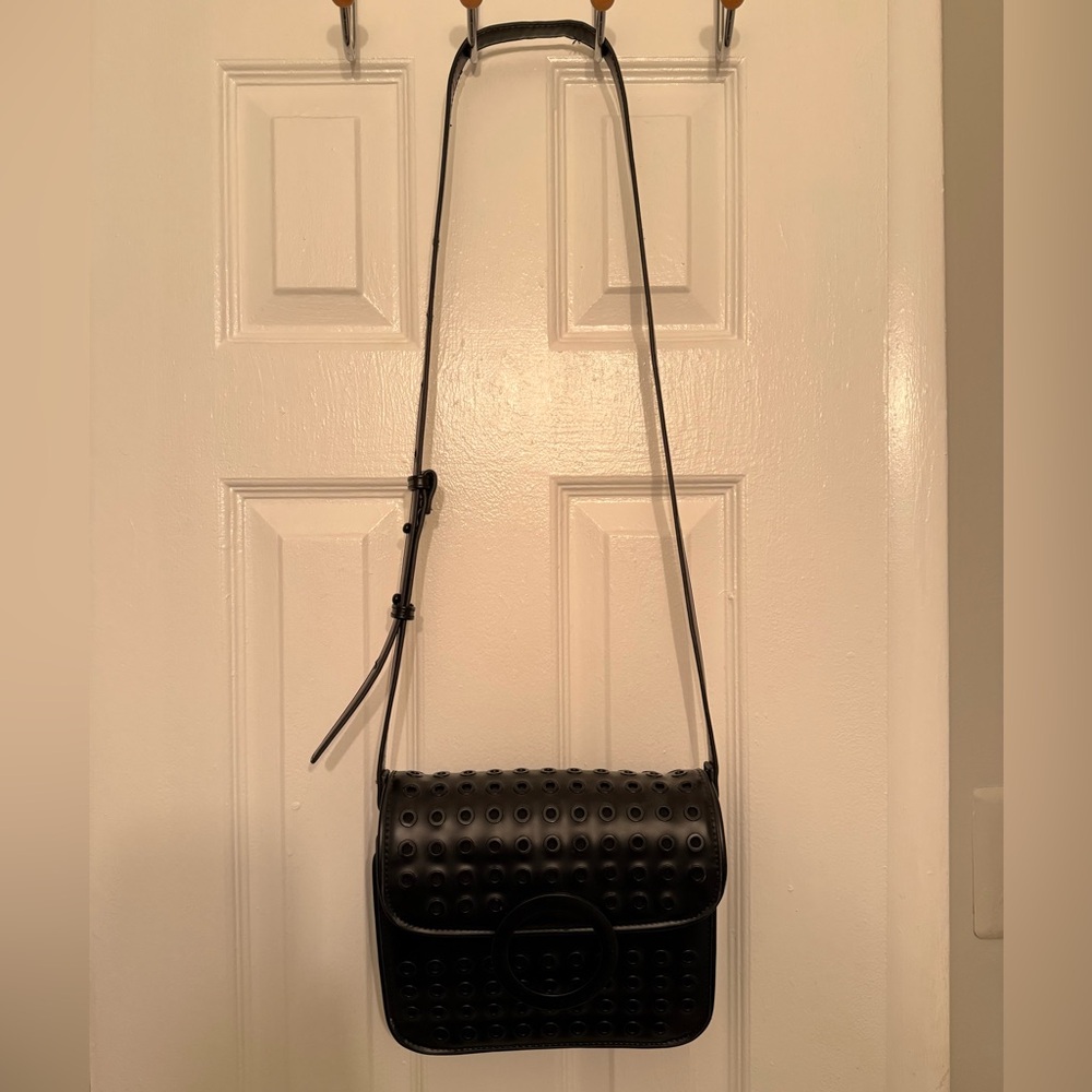 Steve Madden Black Grommet Crossbody Bag